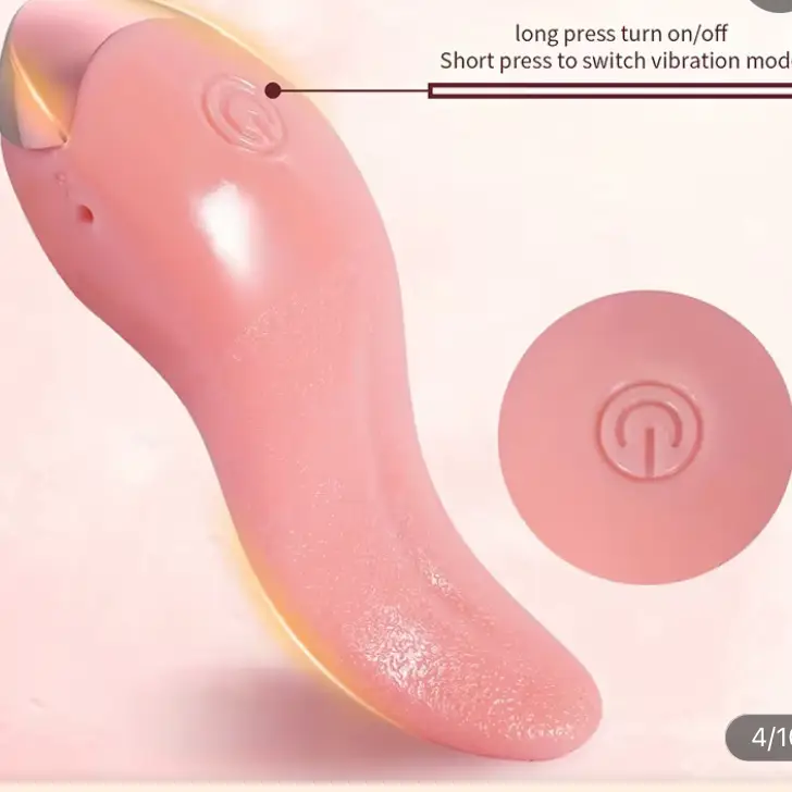 Vibrador de Lengua Hembra con Carga USB y 10 Frecuencias - 1 pieza's photo #1